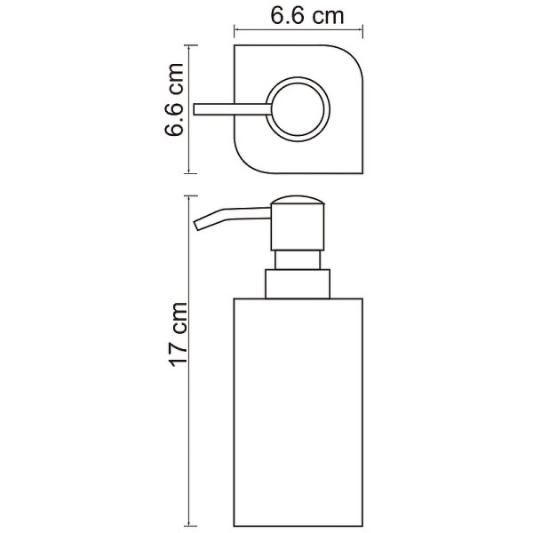 Дозатор WasserKRAFT Elba черный (K-2799)