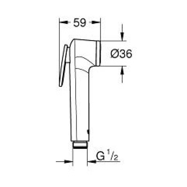 Встраиваемый комплект для биде Grohe Bauloop (124896)