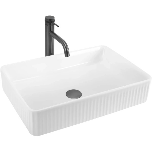 Раковина накладная REA Florella 50x34x13 белая (REA-U6621) Раковина накладная REA Florella 50x34x13 белая (REA-U6621)