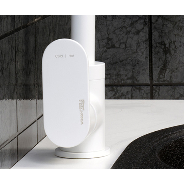 Смеситель для кухни WasserKRAFT Mindel белый матовый (8507) Смеситель для кухни WasserKRAFT Mindel белый матовый (8507)