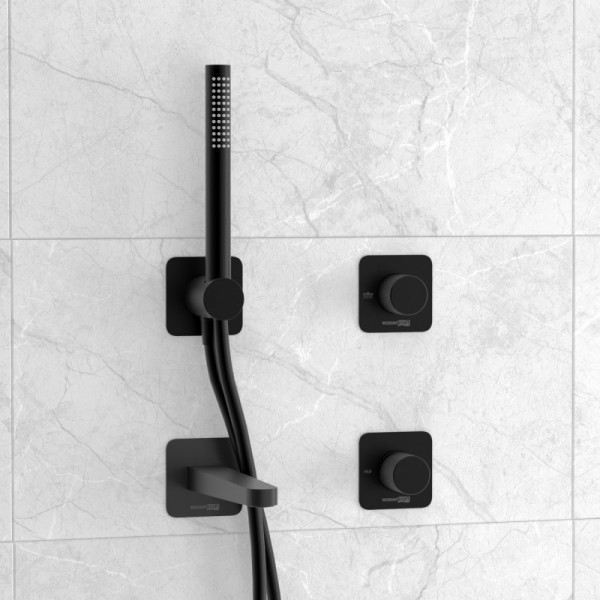 Душевая система WasserKRAFT черная (A5251.299.301.302.242.217)