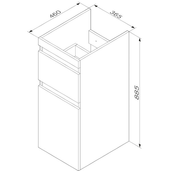 Тумба напольная AM.PM X-Joy 40 (M85AFSX0402WG)