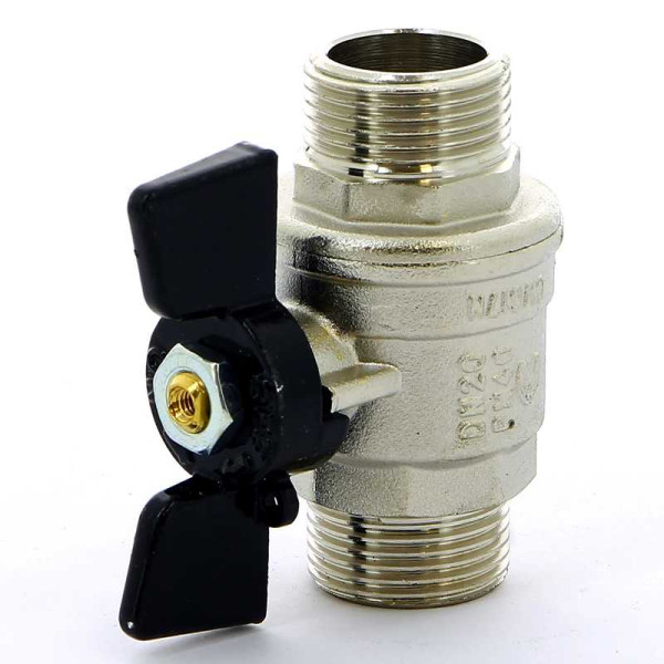 Кран Bugatti 3/4" НН шаровый Oregon 327 (черная бабочка) (03270027)