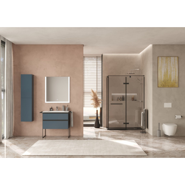 Душевая дверь Roca Akropolis 120x90x200  R стекло прозрачное, профиль черный матовый (Z.RU93.0.790.3)