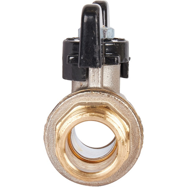 Кран 1/2" ВН шаровый Stout стандартнопроходной (чёрная бабочка) (SVB-0014-000015) Кран 1/2" ВН шаровый Stout стандартнопроходной (чёрная бабочка) (SVB-0014-000015)