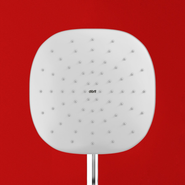 Душевой гарнитур Dorff Prime с душевым набором хром, белый (D0740000)