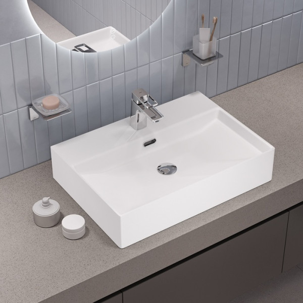 Раковина накладная Bild 60x42 белый глянцевый Iddis (BILWS60i27) Раковина накладная Bild 60x42 белый глянцевый Iddis (BILWS60i27)