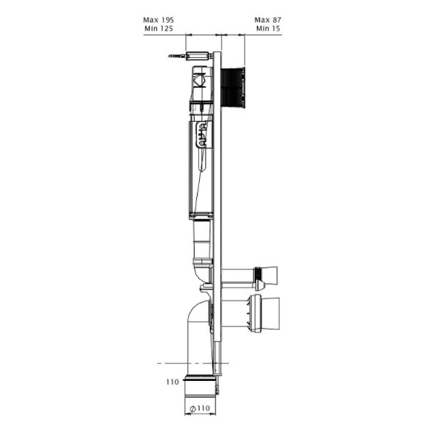 Инсталляция Azario для подвесного унитаза (AZ-8010-1000)