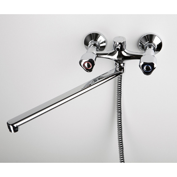 Смеситель для ванны и душа WasserKRAFT Amper с длинным изливом (2902L)