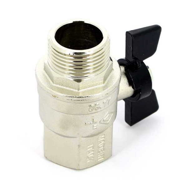 Кран Bugatti 1" ВН шаровый New Jersey 917 (черная бабочка) (09170006)