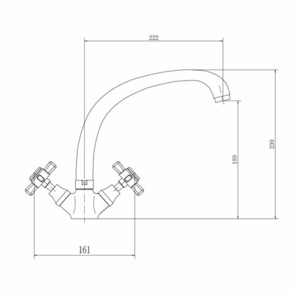 Смеситель для кухни Fashun хром (A4224) Смеситель для кухни Fashun хром (A4224)