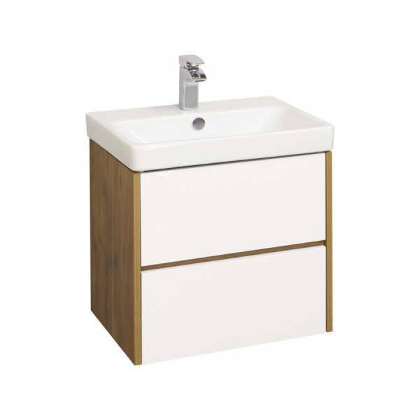 Тумба подвесная Aquaton Сканди 682x427x591 белый, дуб рустикальный (1.A251.8.01S.DZ9.0) Тумба подвесная Aquaton Сканди 682x427x591 белый, дуб рустикальный (1.A251.8.01S.DZ9.0)