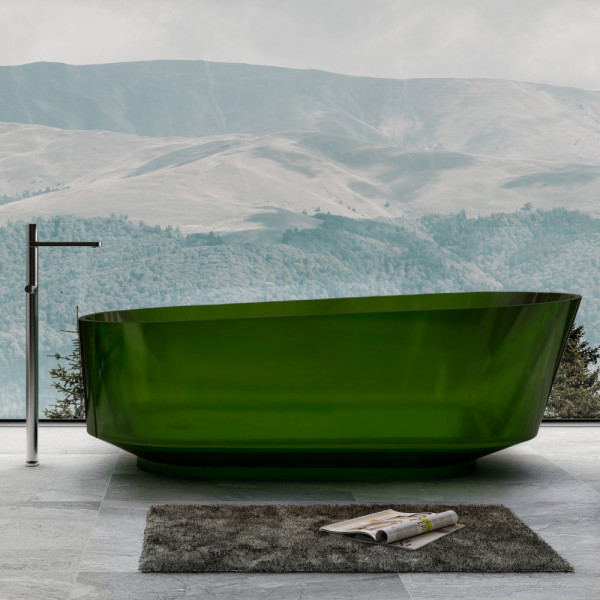 Ванна прозрачная Abber Kristall 170x80 зеленая (AT9706Emerald) Ванна прозрачная Abber Kristall 170x80 зеленая (AT9706Emerald)