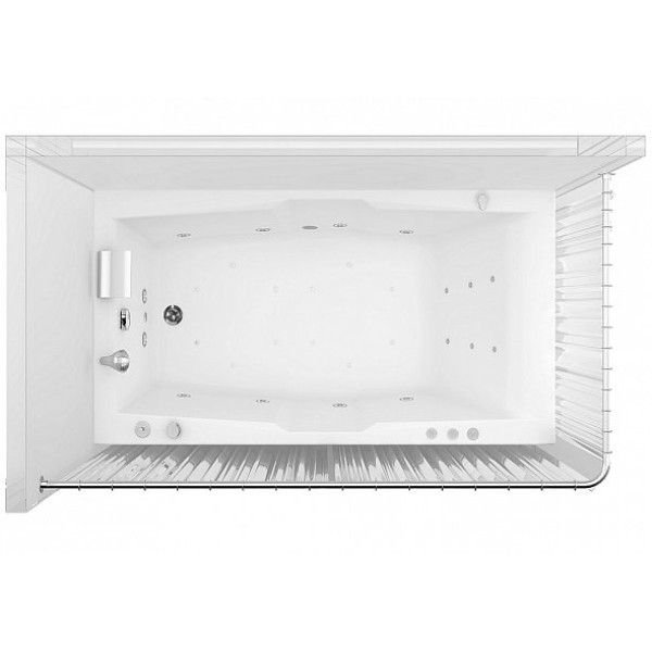 Карниз для ванны Aquanet Г-образный 180х80 нержавеющая сталь Карниз для ванны Aquanet Г-образный 180х80 нержавеющая сталь