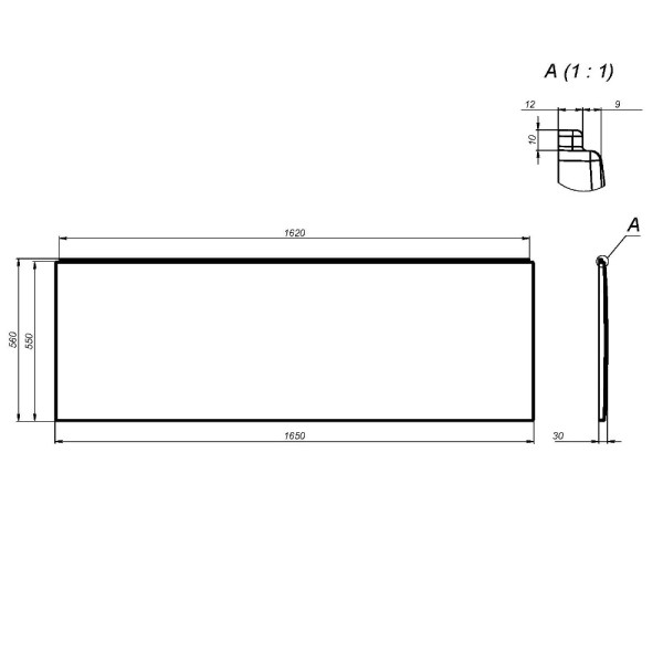 Экран фронтальный для ванны AM.PM X-joy 165 белый (W94A-165-070W-P) Экран фронтальный для ванны AM.PM X-joy 165 белый (W94A-165-070W-P)