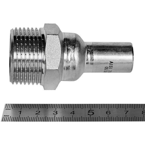 Вставка резьбовая 18х1"Н Stout SSS-2024 НПр-НР (нерж.ст., пресс) SSS-2024-000181 Вставка резьбовая 18х1"Н Stout SSS-2024 НПр-НР (нерж.ст., пресс) SSS-2024-000181