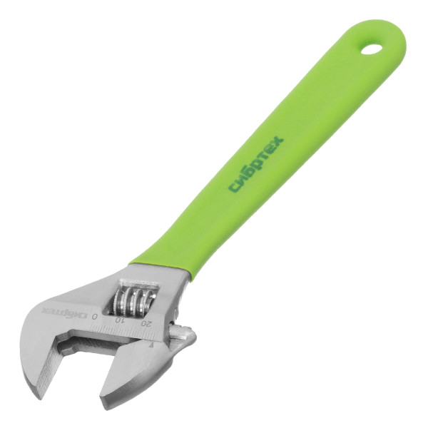 Ключ разводной 200 мм Сибртех (никелированный) (15526)