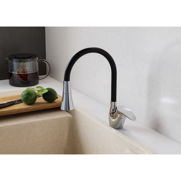 Смеситель для кухни Santek Мавис с гибким изливом хром (WH5A44011C001)