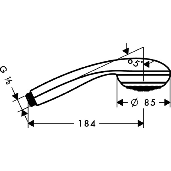 Гарнитур душевой Hansgrohe Crometta 1jet/Unica'С 90 см (27729000)