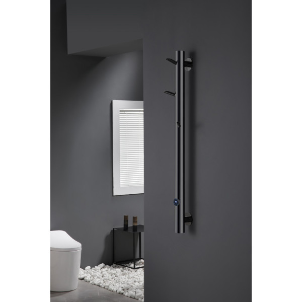 Полотенцесушитель электрический Boheme OAK 201x1500 SGM (графит глянец) (724-SGM)