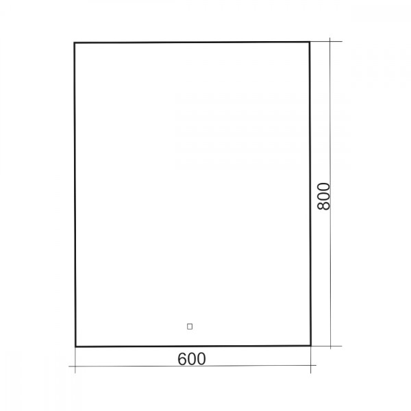 Зеркало Abber See 80x60 с подсветкой, сенсорный выключатель, диммер (AG6103S-0.6)