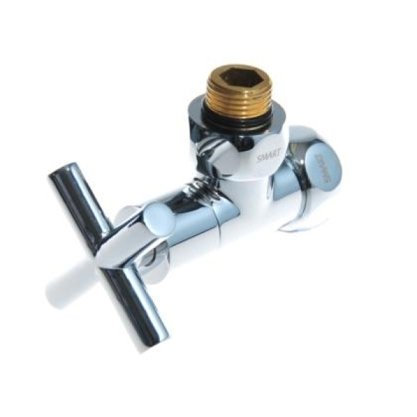 Вентиль угловой для полотенцесушителя Terminus 3/4"*1/2" в/н крест (пара) "SMART" (8500SCH0405/2C) Вентиль угловой для полотенцесушителя Terminus 3/4"*1/2" в/н крест (пара) "SMART" (8500SCH0405/2C)