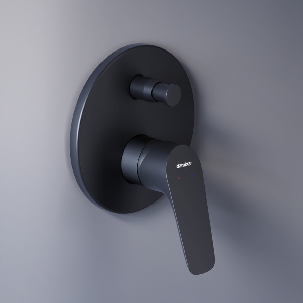 Смеситель для душа Damixa Jupiter монтируемый в стену черный (777100300) Смеситель для душа Damixa Jupiter монтируемый в стену черный (777100300)