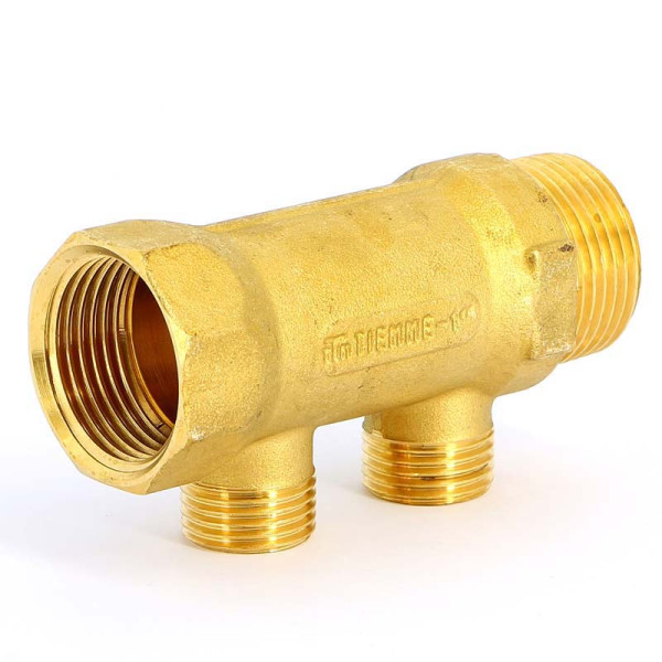 Коллектор "Tiemme" 2 отв. 1"*1/2(16) (латунь) (1910020) Коллектор "Tiemme" 2 отв. 1"*1/2(16) (латунь) (1910020)