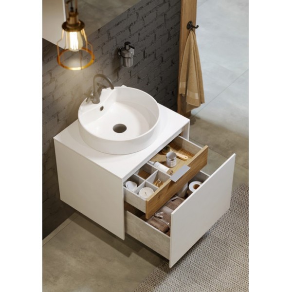 Тумба подвесная Aqwella Mobi 610x500x510 бетон светлый (MOB0106BS)