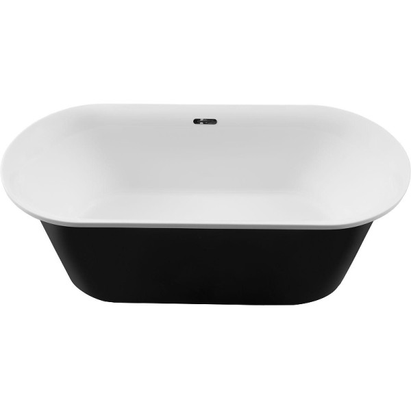 Ванна акриловая Aquanet Family Smart 170х78 белый матовый/черный матовый Black matte слив-перелив (293084)