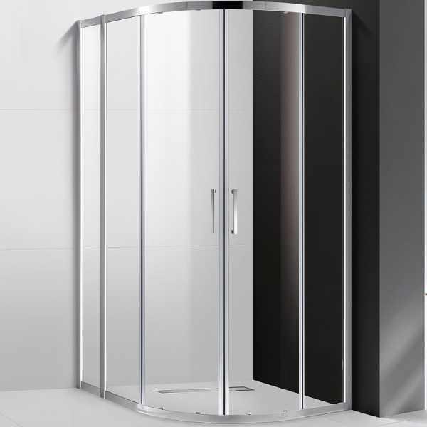 Душевой уголок Cezares Molveno 120x100x195 стекло прозрачное, профиль хром (MOLVENO-RH-2-120/100-C-Cr-IV)