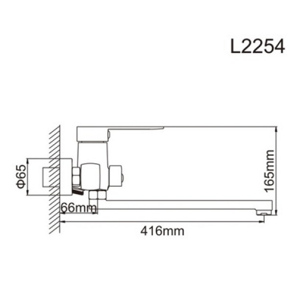 Смеситель для ванны и душа Ledeme с душевым гарнитуром (L2254) Смеситель для ванны и душа Ledeme с душевым гарнитуром (L2254)