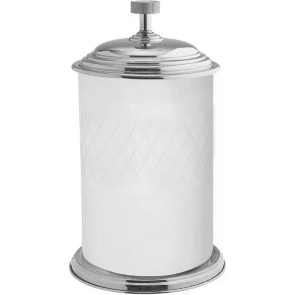 Ведро для мусора Boheme Royal Cristal 23x23x32,5 хром (10934-CR)