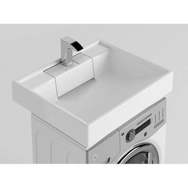 Раковина накладаная на стиральную машину Aquaton Рейн 600 белая (1A72103KRW010) Раковина накладаная на стиральную машину Aquaton Рейн 600 белая (1A72103KRW010)