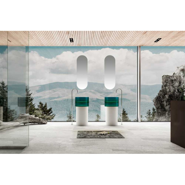 Раковина напольная Abber Kristall белая/бирюзовая (AT2701White-Aquamarin) Раковина напольная Abber Kristall белая/бирюзовая (AT2701White-Aquamarin)