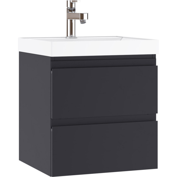 Тумба подвесная под умывальник Classica 50 Graffo графит матовый В2 Домино (DGr2110T) Тумба подвесная под умывальник Classica 50 Graffo графит матовый В2 Домино (DGr2110T)