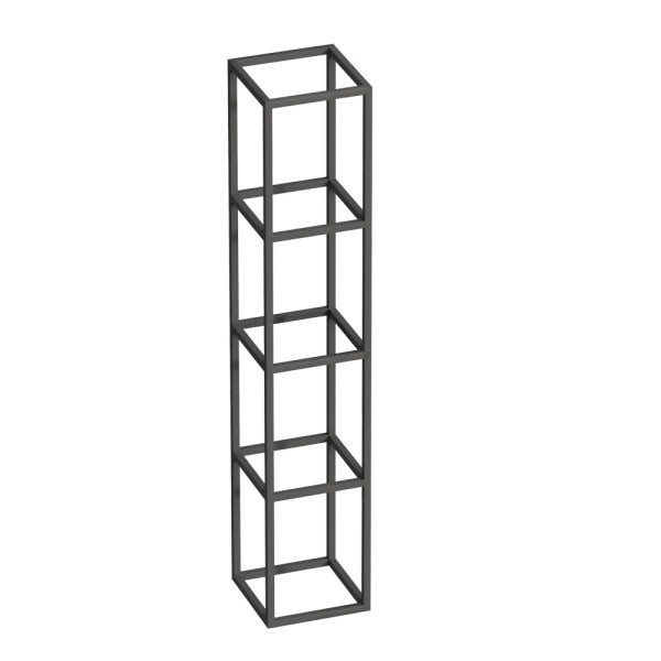 Металлическая четырёхъярусная сварная подвесная полка Cezares Cadro 30х30х158 (CADRO-30/30/160-4C-SO-MET-ST) Металлическая четырёхъярусная сварная подвесная полка Cezares Cadro 30х30х158 (CADRO-30/30/160-4C-SO-MET-ST)