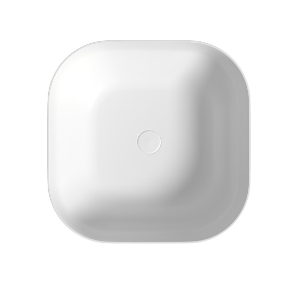 Раковина накладная Abber Bequem 42x42x14 белая (AC2123)