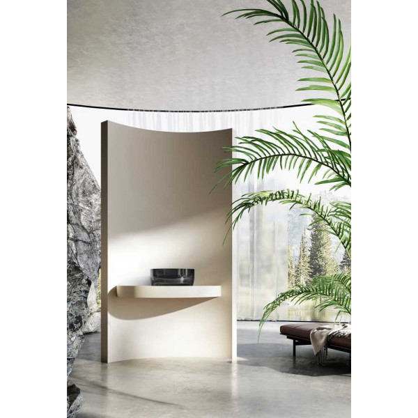 Раковина накладная ABBER Kristall 40x40 черная (AT2804Onyx) Раковина накладная ABBER Kristall 40x40 черная (AT2804Onyx)