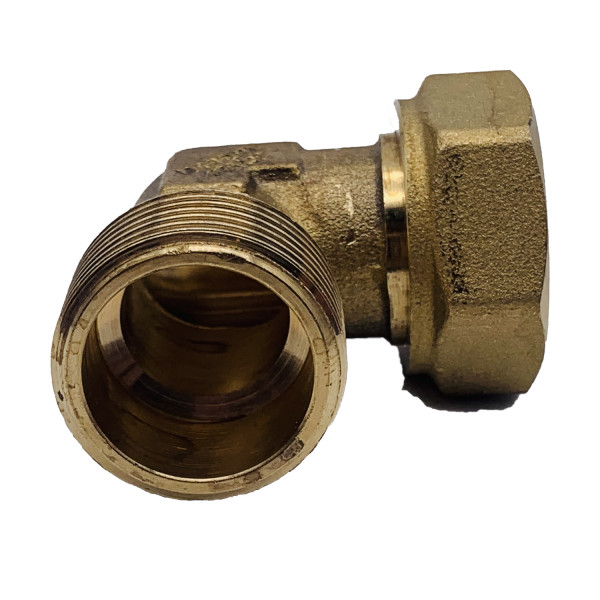 Угольник 3/4" ВН с накидной гайкой и плоской прокладкой Tiemme (латунь) 1500896 / 1527