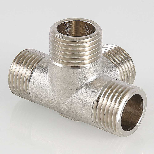 Крестовина двухплоскостная 1/2"Н Valtec (никель) (VTr.661.N.0004)