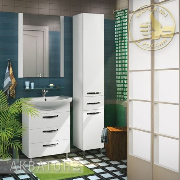 Пенал напольный Акватон Ария Н 340х2000х316 белый глянец (1A124303AA010) Пенал напольный Акватон Ария Н 340х2000х316 белый глянец (1A124303AA010)