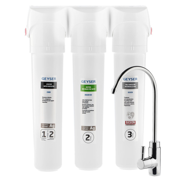 Фильтр под мойку Гейзер Смарт Био 511 с краном (для мягкой воды) (66030) Фильтр под мойку Гейзер Смарт Био 511 с краном (для мягкой воды) (66030)