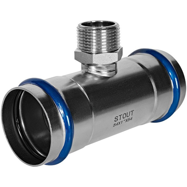 Тройник переходной 54х1"Нх54 Stout SSS-2016 ВПр-НР (нерж.ст., пресс) SSS-2016-000541 Тройник переходной 54х1"Нх54 Stout SSS-2016 ВПр-НР (нерж.ст., пресс) SSS-2016-000541