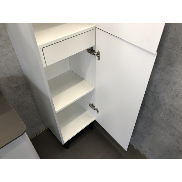 Пенал подвесной Comforty Сорренто 400x385x1900 Сетло серый (00-00000818)