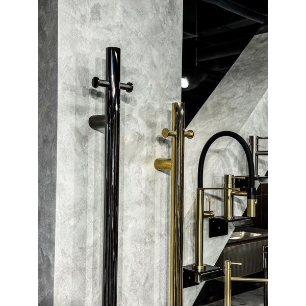 Полотенцесушитель электрический Boheme Uno 110x1500 SGM (графит глянец) (726-SGM)