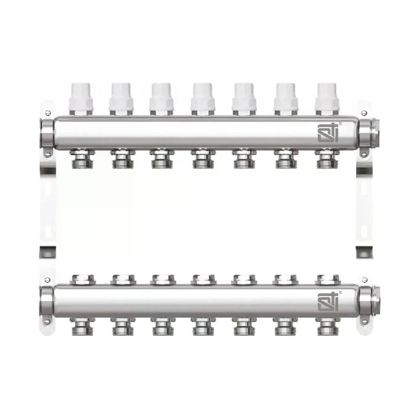 Коллекторная группа 7 отводов 1x3/4" (евроконус) без расходомеров STI CM7 (нерж.ст.) STI (ТТ000019025) Коллекторная группа 7 отводов 1x3/4" (евроконус) без расходомеров STI CM7 (нерж.ст.) STI (ТТ000019025)