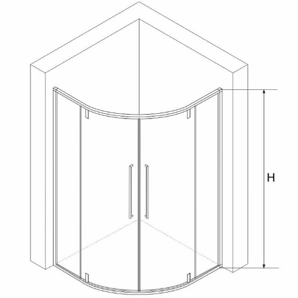 Душевой уголок RGW SV-53 B 80*80 стекло прозрачное, профиль черный 06325388-14
