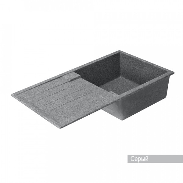 Мойка для кухни врезная Aquaton Верона 500x855x210 серый (1.A710.0.32V.R23.0)