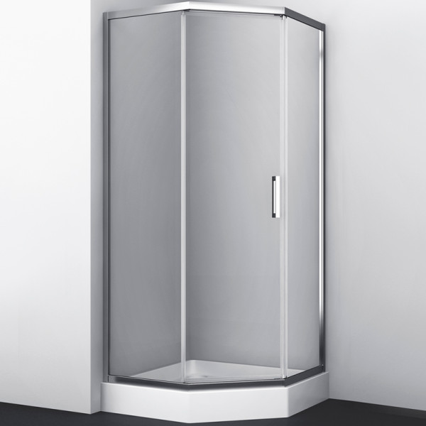 Душевой уголок WasserKRAFT Naab 86S 100х200х100 стекло прозрачное, профиль хром (86S38) Душевой уголок WasserKRAFT Naab 86S 100х200х100 стекло прозрачное, профиль хром (86S38)